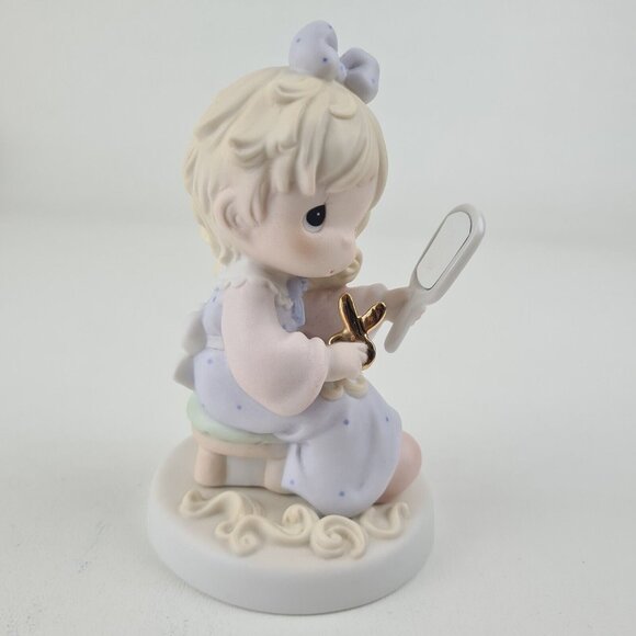 Precious Moments We All Have Our Bad Hair Days 261157 Porcelain Figure - Picture 5 of 7